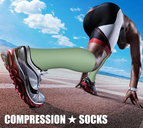 Miniatura 117 de CHARMKING - Calcetines de compresión para mujeres y hombres (3 pares), 15-20 mm Hg, el mejor apoyo para atletismo, running o ciclismo, mejora