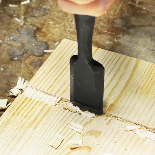Miniatura 6 de KAKURI Cincel japonés de madera para carpintería 1" (24mm), hecho en JAPÓN, Cincel japonés profesional Oire Nomi (forjado a mano), hoja de acero