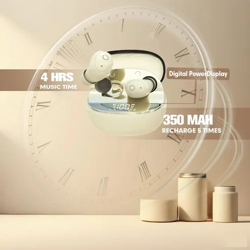 Miniatura 6 de Xmenha Mini auriculares invisibles pequeños para dormir inalámbricos Bluetooth para orejas pequeñas, discretos, de perfil bajo, auriculares ocultos