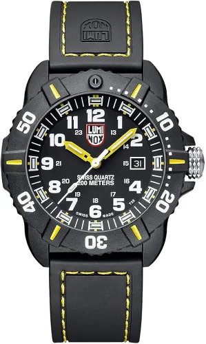 Miniatura 3 de Luminox Navy Seal XS3025 - Reloj de buceo militar de 1732in función de fecha negra resistente al agua 6562ft Negro