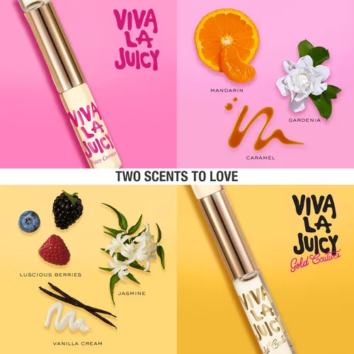 Miniatura 3 de Juicy Couture Viva La Juicy Gold Eau De Parfum, perfume para mujer con notas de bayas deliciosas, jazmín sambac y crema de vainilla, afrutado