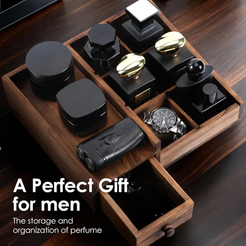 Miniatura 5 de Organizador de colonia para hombres, organizador de perfumes, organizadores de baño, encimera de baño, soporte de perfume, soporte de colonia