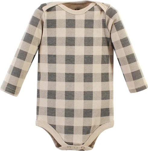 Miniatura 49 de Hudson Baby Body unisex de algodón de manga larga para bebé, leopardo rosa rojo