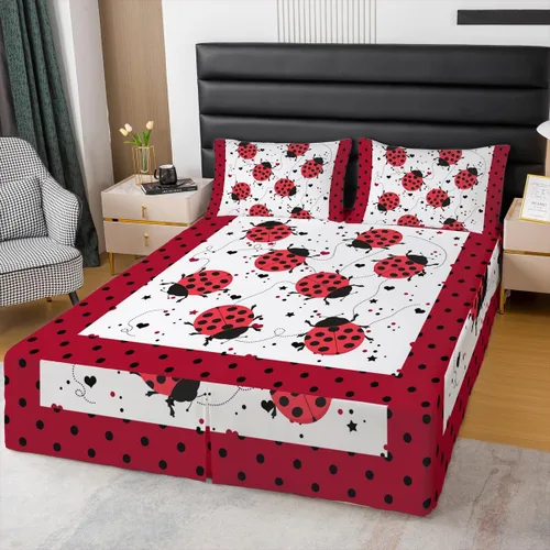 Miniatura 26 de Falda de cama individual de girasol, flores soleadas con esquinas divididas, faldas de cama bohemias florales amarillas, falda de cama para plantas