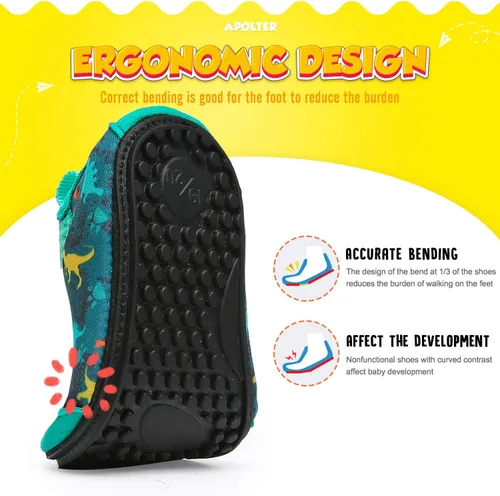 Miniatura 3 de Zapatos de agua o natación estilo calcetín para niños, unisex, antideslizantes, para la playa o piscina, color aguamarina