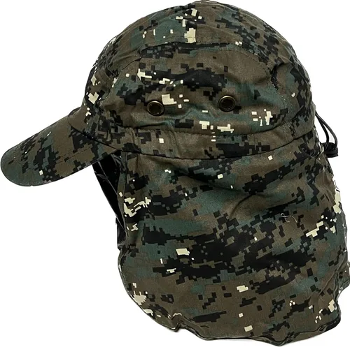 Miniatura 10 de Mrlahat Gorra de pesca ajustable al aire libre con solapa larga para orejas y cuello, unisex