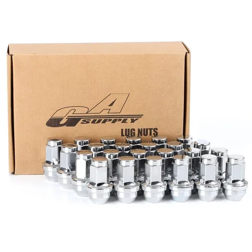 Miniatura 10 de GAsupply M12x1.25 Tuercas de rueda, 20 piezas estilo OEM de fábrica con asiento magnético de 12 mm x 1.25, tuercas de rueda hexagonales de 13/16" 21