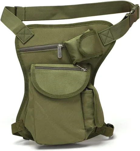 Miniatura 9 de Bolso táctico militar de la pierna del descenso de Molle, paquete del muslo para la motocicleta, ciclismo, equitación, camping, bolsos de cintura