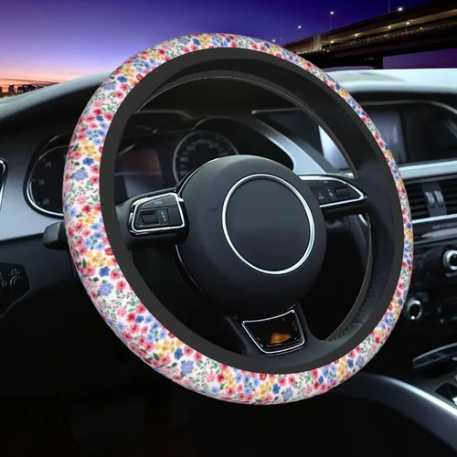 Miniatura 26 de Funda para volante MINIOZE de ojos malvados azules con luna mágica, accesorios para automóvil, linda para mujeres y niñas, universal de 15 pulgadas
