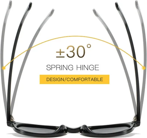 Miniatura 7 de deportes al aire libre marco redondo fotocromático gris lente completa gafas de lectura para mujeres hombres transición lector gafas de sol UV400