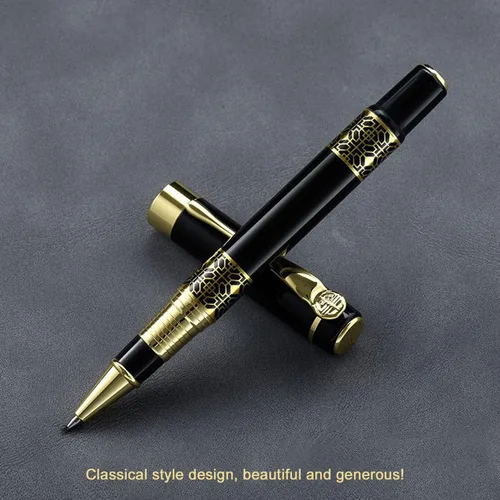 Miniatura 2 de YIVONKA Bolígrafo de Repuesto Negro, Bolígrafo de Lujo de Estilo Clásico Retro, Mejor Juego de Bolígrafos de Regalo para Hombres y Mujeres