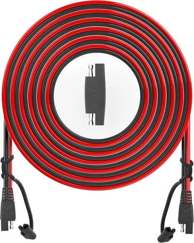 OYMSAE Conector SAE de 50 pies, cable de extensión de panel solar, cable de desconexión rápida SAE a SAE para automóviles, caravanas, motocicletas,