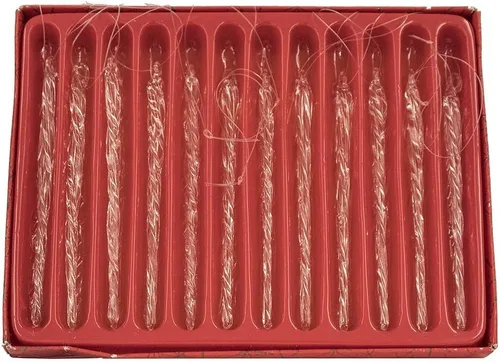 Miniatura 2 de Kurt Adler Set de Caja de 12 Adornos de Carámbanos de Vidrio, 5.25 Pulgadas