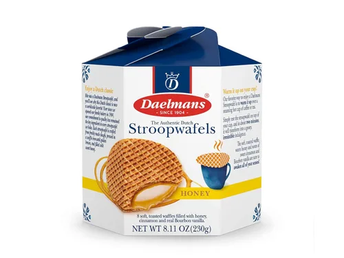 Miniatura 12 de Daelmans Stroopwafel Caramel - Los Stroopwafels Originales, Galletas de Gofres Holandesas Tostadas con un Relleno Cremoso y Mantecoso, Hechas
