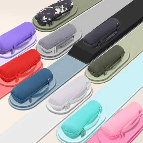 Miniatura 3 de co2CREA Funda de viaje rígida de repuesto para JBL Flip 7 Flip 6 FLIP 5 Altavoz Bluetooth portátil impermeable (funda de camuflaje negro)