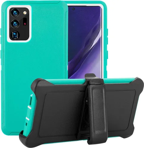 Funda para Galaxy Note 20 con clip para cinturón, protección contra caídas, cuerpo completo, resistente, a prueba de golpes, caídas y polvo, funda