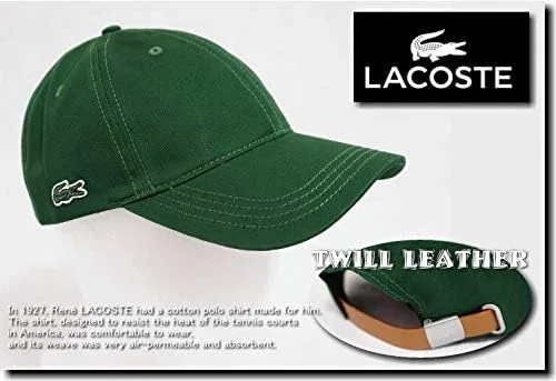 Miniatura 4 de Lacoste Gorra de piel ajustable con correa de cuero ajustable para hombre