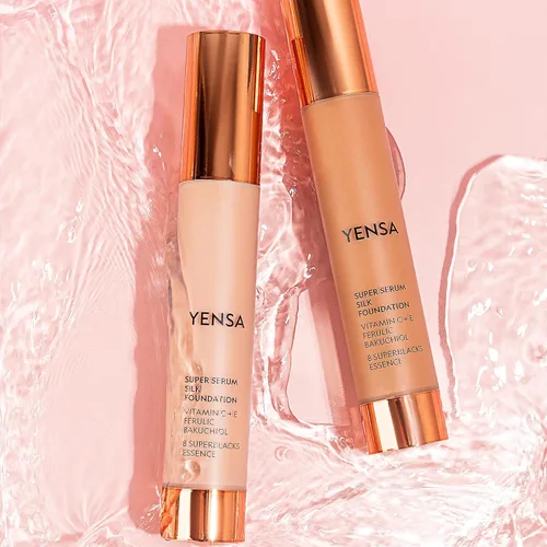 Miniatura 8 de YENSA Base de maquillaje de suero – Base de cobertura completa súper sedosa enriquecida con péptidos, vitamina C y ácido ferúlico para ayudar a 34