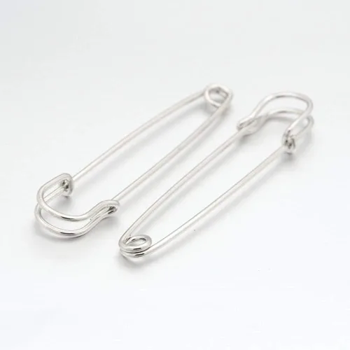 Miniatura 2 de Beadthoven Havey Duty - 50 pasadores de seguridad grandes de metal con resorte para hacer broches, agujas de kilt, manualidades, ropa, tapicería