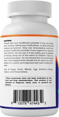 Miniatura 9 de Vitamatic Ácido Alfa Lipoico (ALA) 600mg Por Porción - 240 Cápsulas Vegetales - 120 Porciones - Sin OGM y Sin Gluten