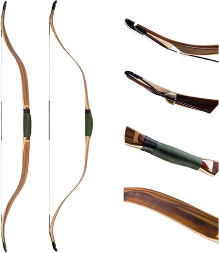 Miniatura 8 de AF Archery arco recurvo turco, arco de caza laminado tradicional de alto rendimiento de 50" para adultos, jóvenes, principiantes, entusiastas y caza