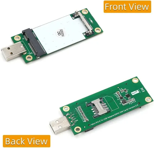 Miniatura 3 de Mini adaptador PCI-E a USB con ranura para tarjeta SIM para transferencia de módulo a interfaz USB