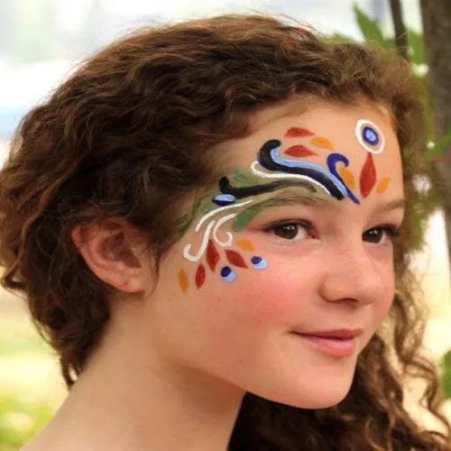 Miniatura 5 de Kits de pinturas faciales y corporales para niños, hipoalergénicas, seguras y no tóxicas, ideales para pintura facial de fiesta de Halloween, fácil