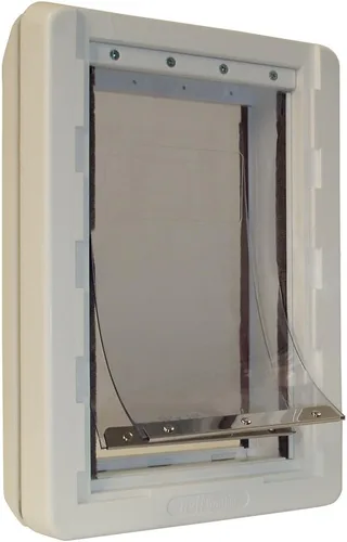 Miniatura 2 de Perfect Pet - Puerta para perro de bajo consumo para todo tipo de clima, extragrande, tamaño de solapa de 9.75 x 17 pulgadas