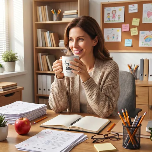 Miniatura 3 de CARAKNOTS Regalos de Apreciación para Profesoras Taza de Café Regalos para Profesores para el Día de San Valentín Cumpleaños Graduación Navidad