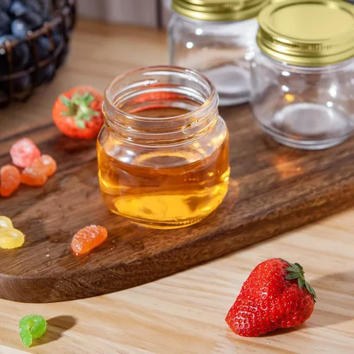 Miniatura 5 de Tarros de vidrio de 8 onzas con tapas, tarros de masón de boca regular para almacenamiento, tarros de conservas para caviar, hierbas, gelatina