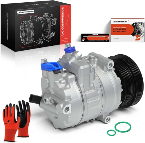 Miniatura 10 de A-Premium Compresor de aire acondicionado con embrague compatible con Volkswagen Jetta 2005-2014, Passat 2012-2014, Golf Beetle Cabrio R32 Rabbit
