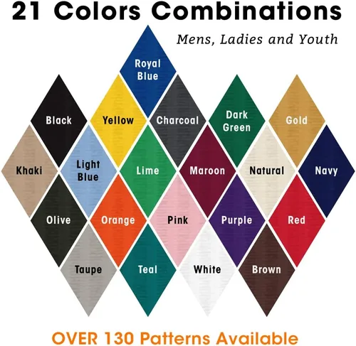 Miniatura 7 de Golf Knickers Colorful Knee High Argyle Cotton Socks For Men Women and Youth (AA-ZZ)