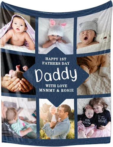 Miniatura 22 de Manta personalizada con foto, manta personalizada con imagen, regalos personalizados para pareja, mamá, papá, novia, novio, amigo, cumpleaños, 10