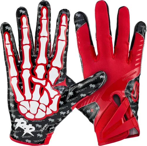 Miniatura 19 de Guantes de fútbol Grip Boost - Peace Stealth 6.0 Boost Plus Tecnología adhesiva - Guantes de fútbol para adultos y jóvenes para receptor abierto