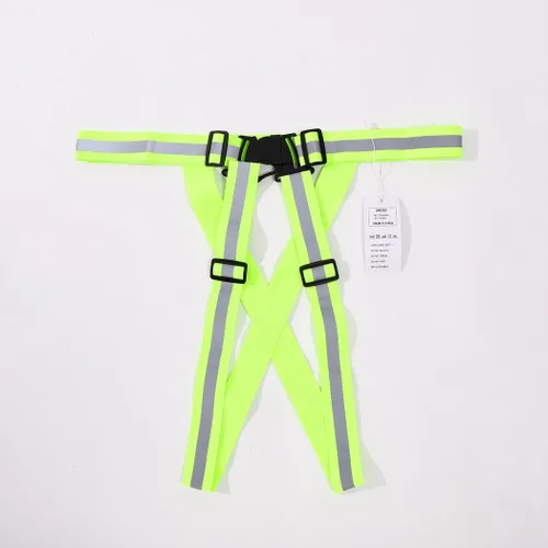 Miniatura 2 de DRESBE Chaleco reflectante unisex con banda de seguridad láser ajustable para correr por la noche, ciclismo, trotar, caminar