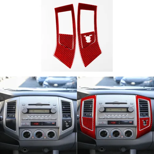 Miniatura 36 de 2 unids velocímetro coche marco ajuste medidor de aceite cubierta tacómetro calcomanía calcomanía odómetro compatible con Toyota Tacoma 2009 2010