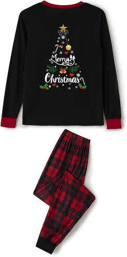 Miniatura 5 de Conjuntos de Navidad a juego para toda la familia, conjunto de camiseta de manga larga con estampado de estilo de caricaturas del reno de Papá Noel