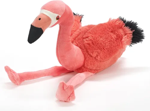 Miniatura 4 de The Petting Zoo Flamenco de peluche, regalos para niños, animales salvajes del zoológico Onez, juguete de peluche de flamenco de 12 pulgadas