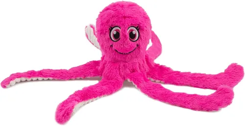 Miniatura 39 de Best Pet Supplies - Juguetes para cachorros y perros adultos, crujen y hacen chirridos, pato, rosa claro Pato arrugado (rosa claro)