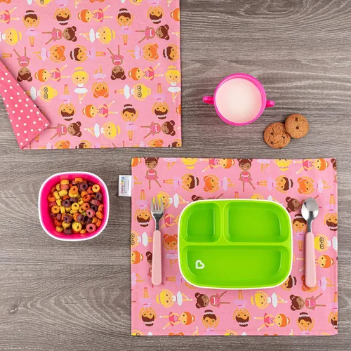 Miniatura 2 de Funkins - Manteles individuales de tela reutilizables para niños y loncheras, reutilizables, ecológicos, 15 x 13 pulgadas, 2 capas, gruesos