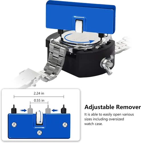 Miniatura 2 de TOPWAY - Kit de herramientas de repuesto de batería de reloj, herramienta de extracción de espalda y herramienta de apertura de reloj con 3 tipos