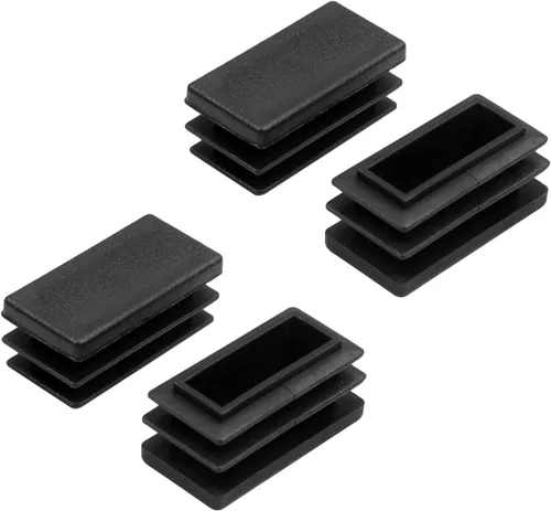 Miniatura 15 de 12 piezas de 0.79 x 0.79 pulgadas de plástico para pies cuadrados, protector de suelo deslizante para muebles, reduce el ruido, evita arañazos
