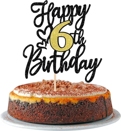 Miniatura 18 de 1 pieza de decoración para pastel de feliz cumpleaños número 30, negro dorado con purpurina, brindis por 30 años, palillo para pastel de cumpleaños