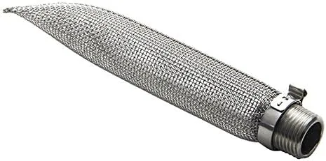 UP100 Pantalla de bazooka de acero inoxidable de 5.9 in y 6 pulgadas para hervidor de cerveza casera o filtro de malla