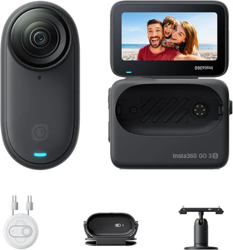 Miniatura 12 de Insta360 GO 3S - 128 GB Blanca 4K Cámara de vlog portátil pequeña, POVs con manos libres, montaje en cualquier lugar, estabilización, vida útil