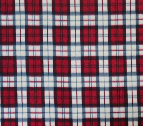 Impresiones de tela polar de tela polar *Tartán Óptico Rojo* / 60 pulgadas de ancho/Vendido por The Yard FE-N-345