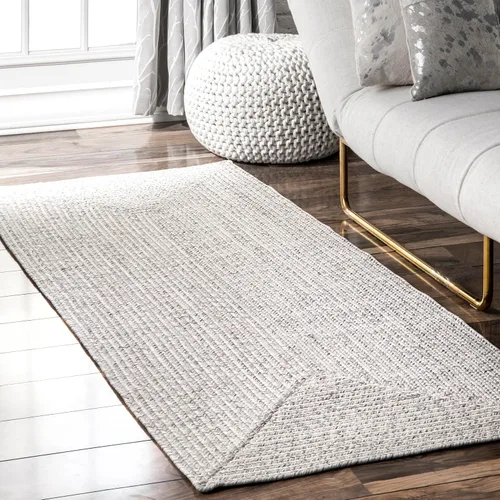 Miniatura 12 de nuLOOM Wynn Alfombra de Área Trenzada para Interiores/Exteriores, 3x5, Bronceado Wynn Tan