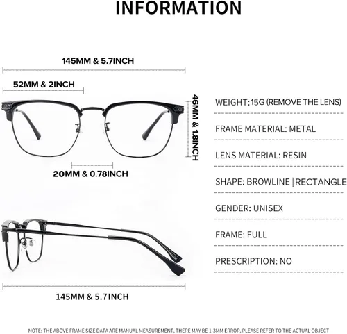 Miniatura 7 de Blue Light Blocking Glasses for Men Anti-Fatigue Computer Monitor Gaming Glasses Prevent Headaches Glasses