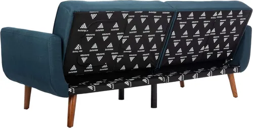 Miniatura 10 de Safavieh Home Bushwick - Sofá cama convertible plegable gris y marrón de 82.7 pulgadas