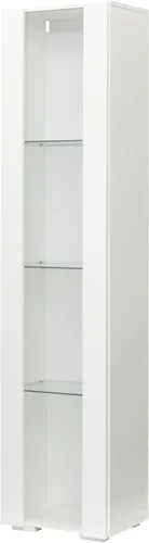 Miniatura 8 de Holaki Aparador LED de 67 pulgadas de alto con estantes de vidrio de 3 niveles, vitrina lateral frontal de alto brillo para oficina en casa, sala